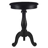 Classic Round Pedestal Table - Black