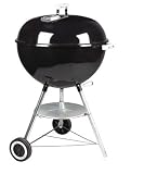 Weber 741001 22 1/2-Inch One-Touch Silver Kettle Grill, Black