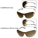 Gucci - Gucci Wraparound 2773/S: Gold/Brown-Gray