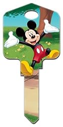 Mickey Mouse Kwikset KW1 House Key D82