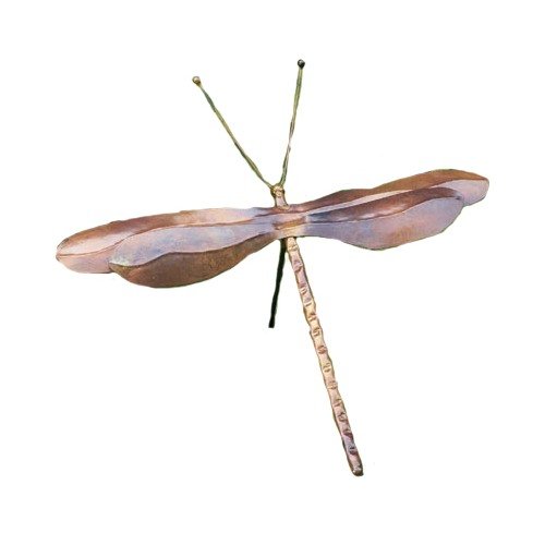 Ancient Graffiti Flamed Copper Staked Dragonfly
