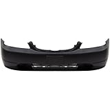 CarPartsDepot, Front Bumper Cover Without Fog Hole Primed Black Plastic Coupe Sedan, 352-20558-10-PM HO1000197 04711S5PA90ZZ
