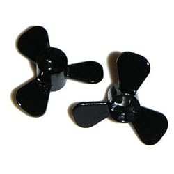 Lego Building Accessories Black Propeller with 3 Blades, Bulk - 25 Pieces per Package