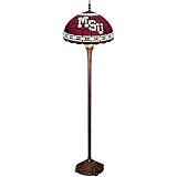 Mississippi State Bulldogs NCAA Stained Glass Floor Lamp