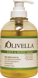 Olivella Virgin Olive Oil Face and Body Liquid Soap 10.14 oz
