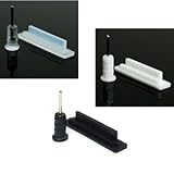 3 Sets COSMOS Clear/Black/White Anti-dust Dock Cap Cover Plug Stopper for i ....