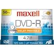 DVD-R PW PTC 50PK Spindle 16x