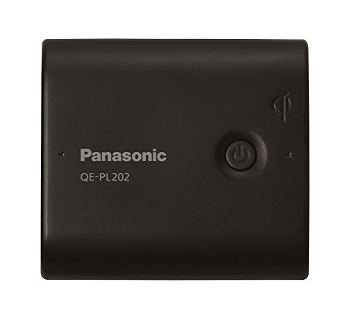 パナソニック モバイルバッテリー 5,400mAh 無接点充電(Qi)対応 USBモバイル電源 ブラック QE-PL202-K