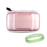 Baby Pink EVA Case for Western Digital Portable Hard Drive Models (My Passport Essential , For Mac , Elite , Studio , and WD Elements Portable) + Live*Laugh*Love Wrist Band !!! (Hard Drives Not Included)