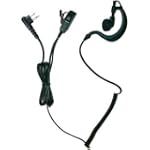 Klein 2 Wire Headset + Mic for Motorola Portable Radio $44.99