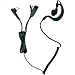 Klein 2 Wire Headset + Mic For Motorola Portable Radio