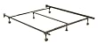 Adjustable Queen/California King/Eastern King Metal Bed Frame w /Rug Rollers By Fashion Bed Group