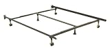 Adjustable QueenCalifornia KingEastern King Metal Bed Frame w Rug Rollers By Fashion Bed Group
