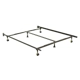 Adjustable Queen California King Eastern King Metal Bed Frame w  Rug Rollers By Fashion... by Fashion Bed Group