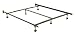 Adjustable Queen/California King/Eastern King Metal Bed Frame w /Rug Rollers By Fashion Bed Group