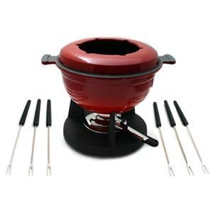 Swissmar 10-pc. Lucerne Meat Fondue Set - Red by Swissmar