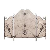 Classy Metal Fireplace Screen