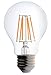 6 Pack Bioluz LED Clear Edison Style Dimmable Filament A19 60 Watt (Uses 7 watts) Soft White (2700K) Light Bulb 6-Pack UL Listed