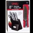 Ginsu 8pc Stainless Traditional Block Set As Seen on TV Ginsu 8pc Stainless Traditional Block Set As Seen on TV