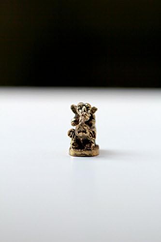 Mating Elephant Charm Elephant Figurine Miniature Metal Animal Figurines Collectible Animal for Charm and Attraction