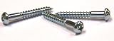 10 X 4 Wood Screws Phillips / Round Head / Full Body / Steel / Zinc / 500 Pc. Carton