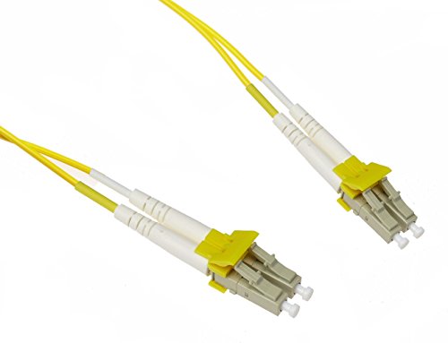 NTW 3M (9.9ft.) Lockable LC/LC Patented Fiber Optic net-Lock™ Patch Cable - 9/125um Single Mode Duplex, (OFNR) Riser, OS1 - Yellow - NLKLCLC-10SDR