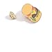 Last Valentine Hamburger Enamel Pin Nickel Plated Color Orange Lapel Pin