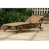 IMAGE OF Valencia Steel-Frame Wicker Chaise Lounge
