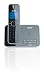 Philips ID5551B/05 Digital Cordless Phone with Answering Machine - Single Handset - Black
