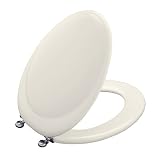 KOHLER K-4615-SN-96 Revival Toilet Seat, Biscuit