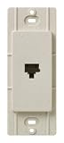 Lutron SC-PJ-LS Satin Colors Phone Jack, Limestone