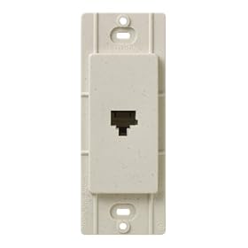 Lutron SC-PJ-LS Satin Colors Phone Jack, Limestone by Lutron