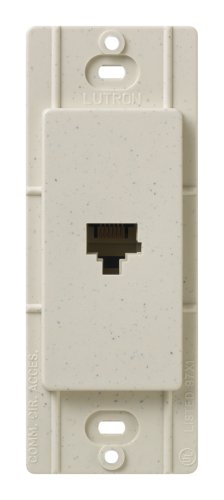 Lutron SC-PJ-LS Satin Colors Phone Jack, Limestone