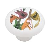 Electric Guitars Decorative High Gloss Ceramic Drawer Knob