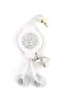 ChicBuds Swarovski Crystal Retractable Earbuds - Clear on White