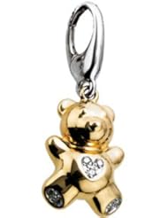 14Ky/Rhodium Plated Diamond Charm 14K Yellow 66008
