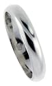 Sterling Silver 4 mm (less than 3/16") Wedding Band / Thumb Ring