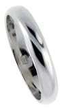 Sterling Silver 4 mm ( 3/16 in. ) Wedding Band / Thumb Ring size 4 (14.9 mm)