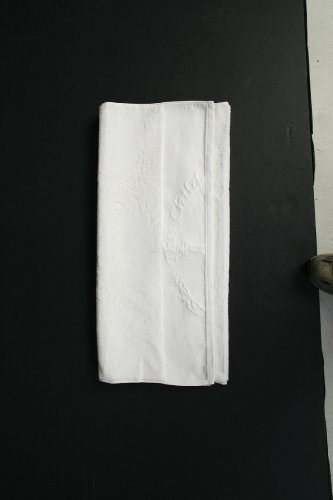 White 100% Cotton Christening Blanker with Cross