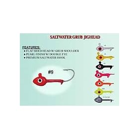 SW GRUB HEAD 1/8OZ RED 6PK