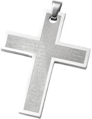 Joyas Alternativas™ Stainless Steel Cross Pendant with Padre Neustro Prayer