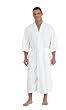 Canyon Rose Cloud 9 Plush Microfiber Men's Spa Robe, XL, White Willow