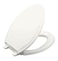 Kohler K-4734-0 Rutledge Quiet-Close Elongated Toilet Seat with Quick-Release Functionality (White)