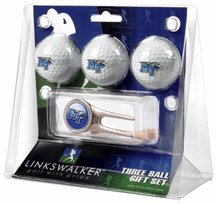 Middle Tennessee State Blue Raiders 3 Golf Ball Gift Pack With Cap Tool