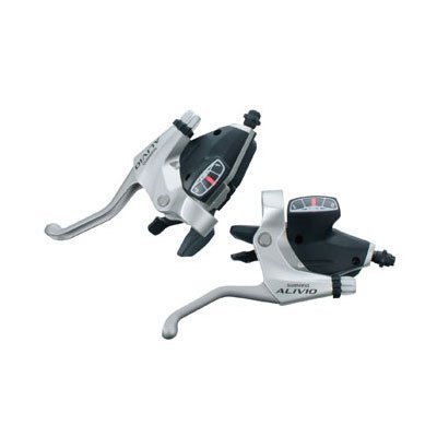 Shimano ST-M410 Alivio V-Brake Shift/Brake Lever 8 Speed, Set, Silver