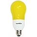 Sunlite SLB15/BUG 15 Watt A Type SLB Energy Saving CFL Light Bulb Medium Base, Yellow
