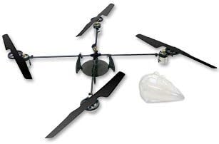 Draganflyer Complete Airframe - Includes Frame, Motors, Gears, & Rotors