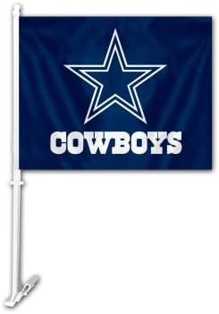 Carflag Dallas Cowboys Logo Car Flag National Football League Athletic Association Nfl Sport Sporting Game Memorobilia Extrml