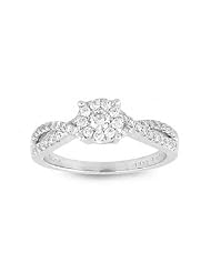 0.46ct tw Diamond Cluster Ring set in 18k White Gold