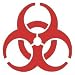 Reflective Stickers, Hard Hat Decals Bio Hazard